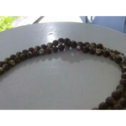 CAPPUCCINO JASPIS ketting - 80 cm