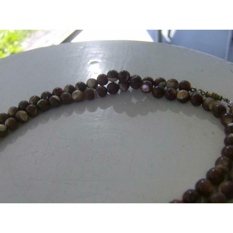 CAPPUCCINO JASPIS ketting - 80 cm