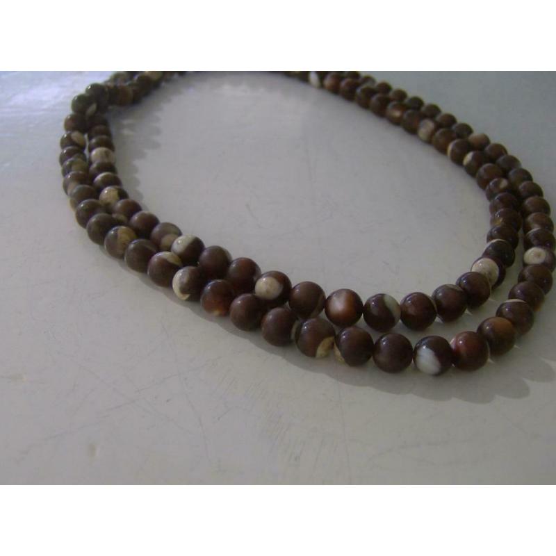 CAPPUCCINO JASPIS ketting - 80 cm