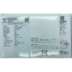 Diamant: 0.07 carat - Rond Brillant - D - VVS2 - IGI