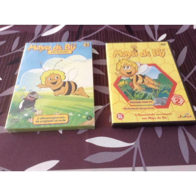Maya de bij verschillende DVD'S