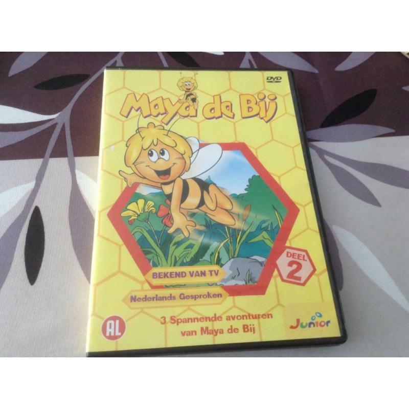 Maya de bij verschillende DVD'S