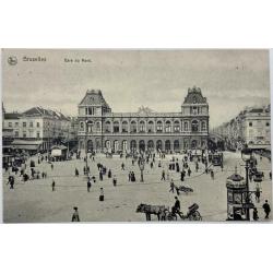 Carte postale <1920 Bruxelles Gare Du Nord -belle animation