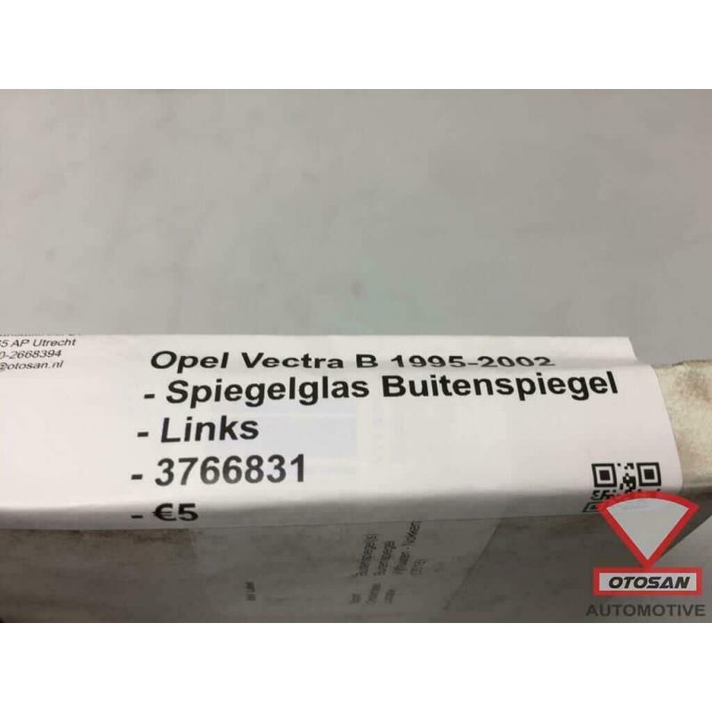 Opel Vectra B 1995-2002 Spiegelglas Buitenspiegel Links Nieu