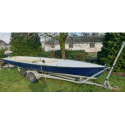 Zeilboot,motorboot+bb motor+trailer