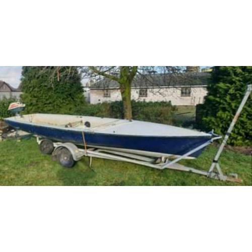 Zeilboot,motorboot+bb motor+trailer