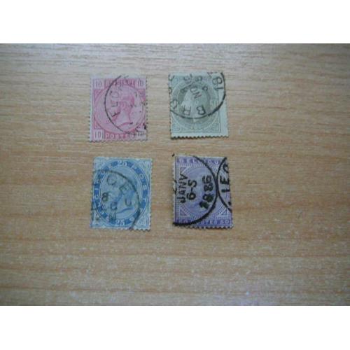 BELGIE 1883 nrs 38/41