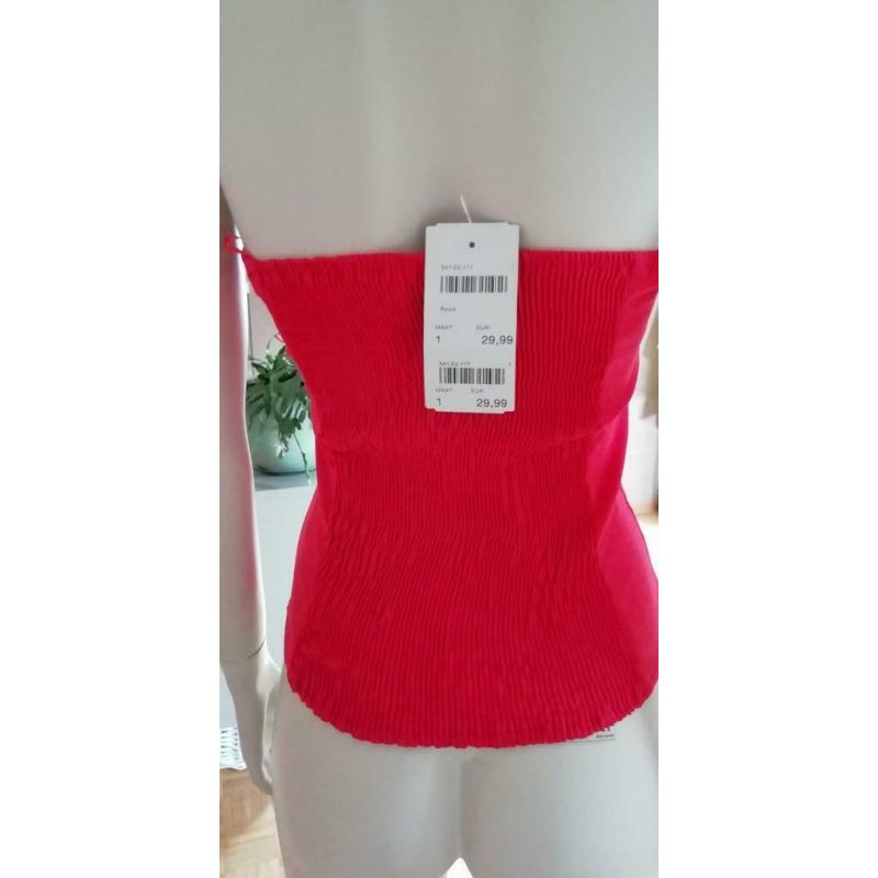 Bustier rood, maat 38-40,nieuw
