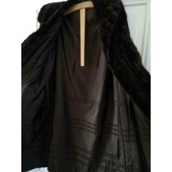 Manteau de fourrure en vison avec chapeau
