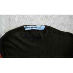Pull kaki de marque Desigual - taille Large