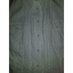 Blouse blanche avec surpiqûres - taille 40