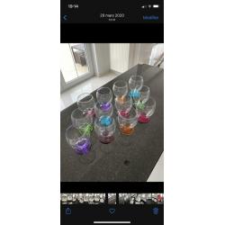 Verres ou coupes à glaces en verre
