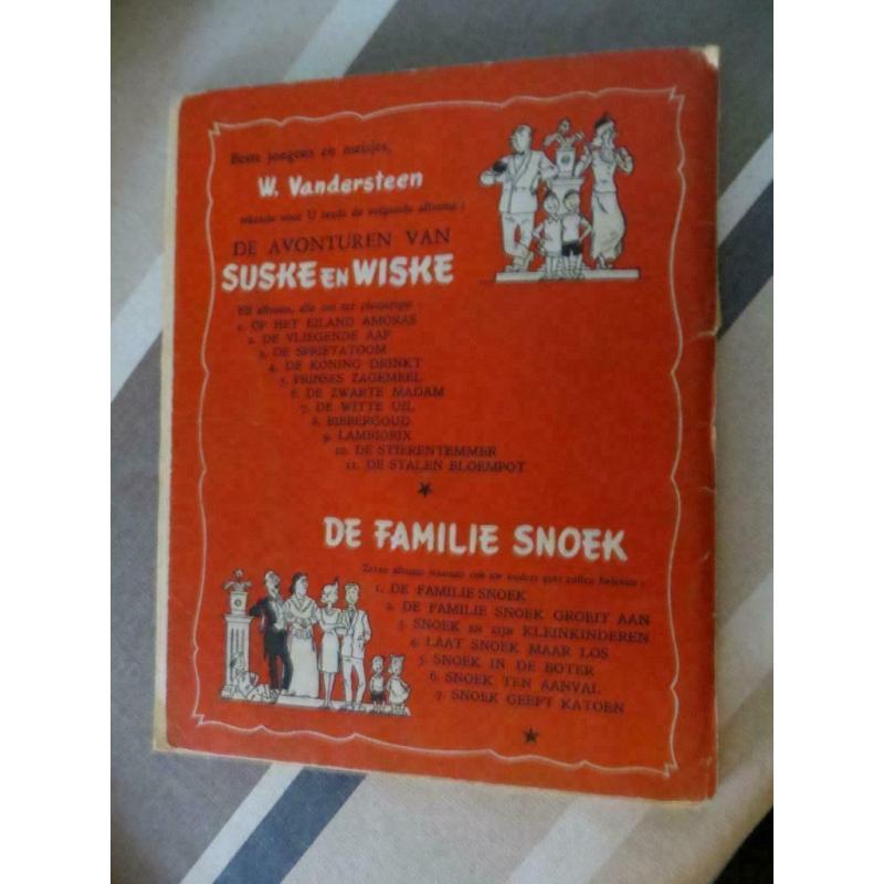 Suske en Wiske 4 De koning drinkt-3e druk 1951 redelyke staa