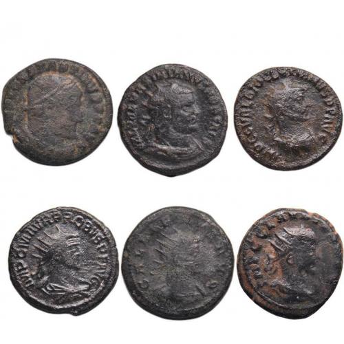 Monnaies romaines anciennes lot 6 Probus Constant, Maximilie