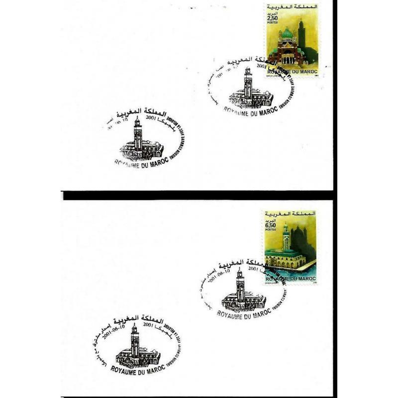 België 2001 Eerstedag- of gelegenheidsstempel OBP 3002/3