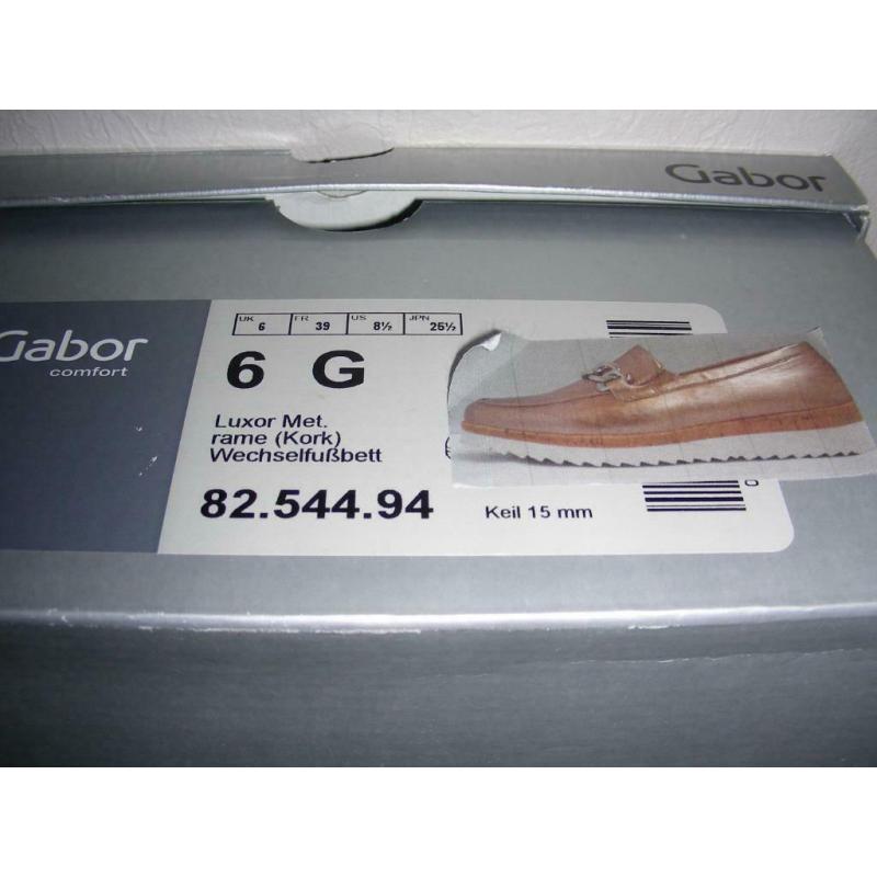 Nieuwe schoenen Gabor, maat 39 / 6G, kleur Luxor.