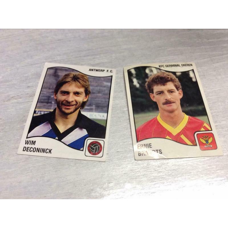 Oude panini voetbal stickers 78 -80-88-89