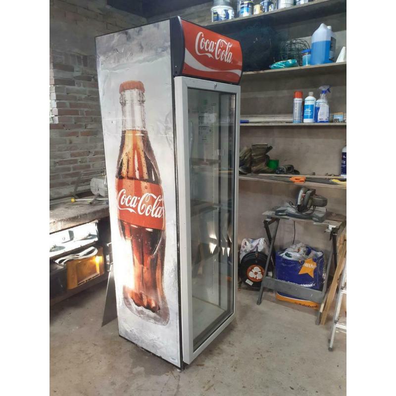 Te koop coca cola koelkast frigo glasdeur horeca koeling